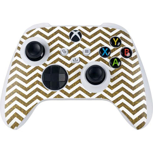 Gold Chevron Xbox Series S Controller Skin