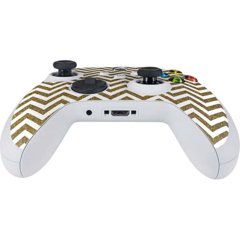 Gold Chevron Xbox Series S Controller Skin