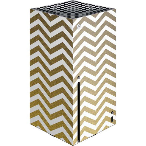 Gold Chevron Xbox Series X Console Skin
