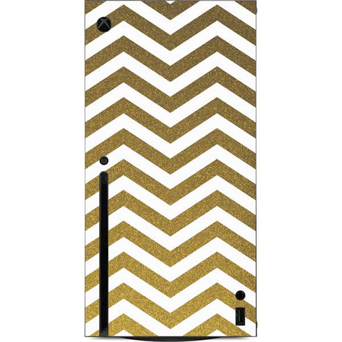 Gold Chevron Xbox Series X Console Skin
