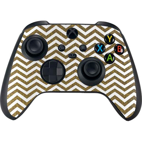 Gold Chevron Xbox Series X Controller Skin