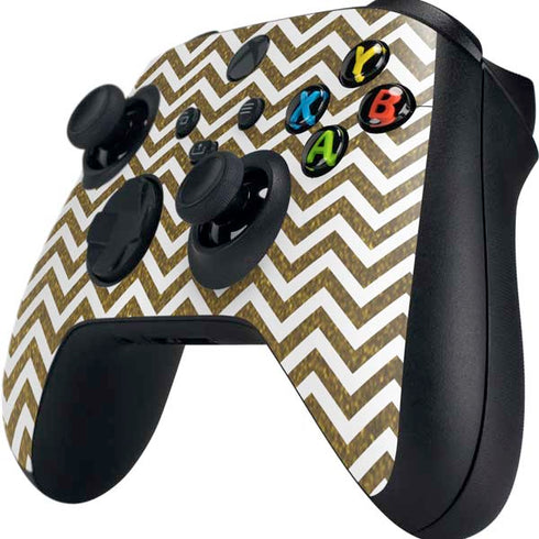 Gold Chevron Xbox Series X Controller Skin