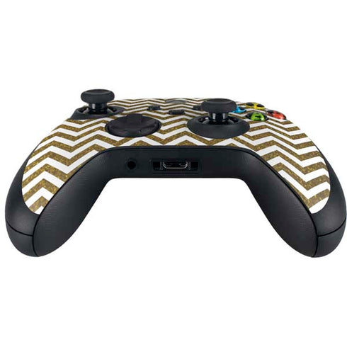 Gold Chevron Xbox Series X Controller Skin