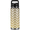 Gold Chevron YETI Rambler 26oz Bottle Skin