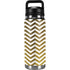 Gold Chevron YETI Rambler 26oz Bottle Skin