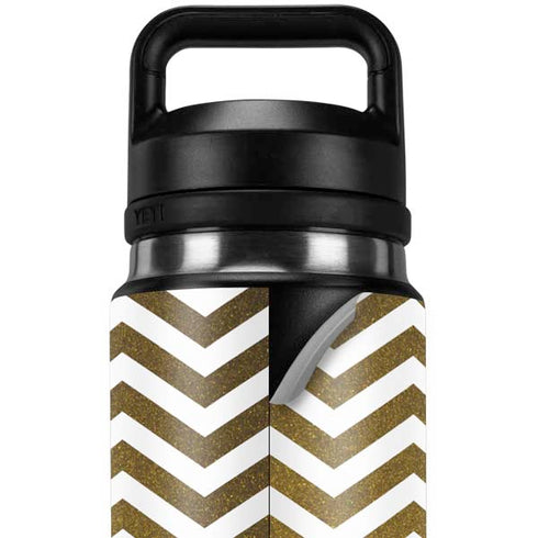 Gold Chevron YETI Rambler 26oz Bottle Skin