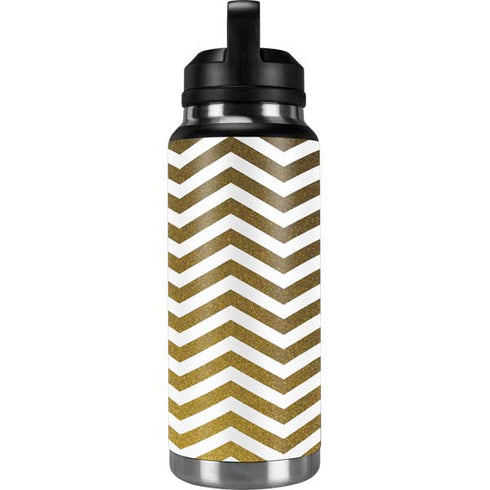 Gold Chevron YETI Rambler 36oz Bottle Skin