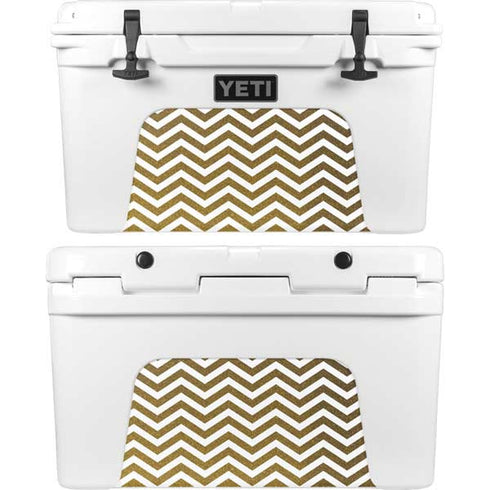 Gold Chevron YETI Tundra 45 Hard Cooler Skin