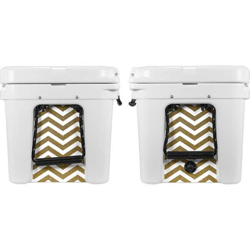 Gold Chevron YETI Tundra 45 Hard Cooler Skin
