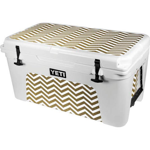 Gold Chevron YETI Tundra 65 Hard Cooler Skin