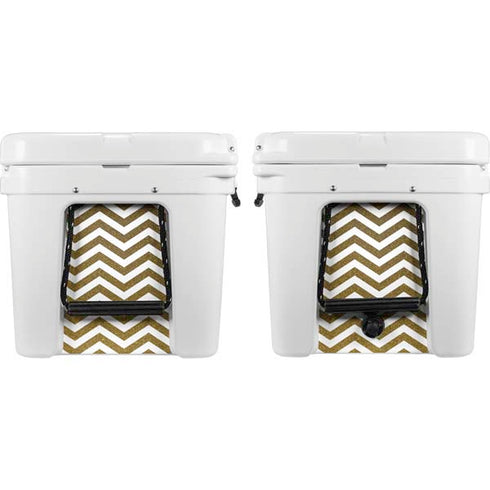 Gold Chevron YETI Tundra 75 Hard Cooler Skin