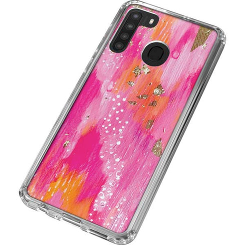 Etta Vee Gold Dust Galaxy A21 Clear Case