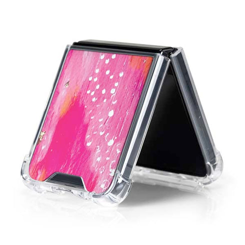 Gold Dust by Etta Vee Galaxy Z Flip5 5G Clear Case