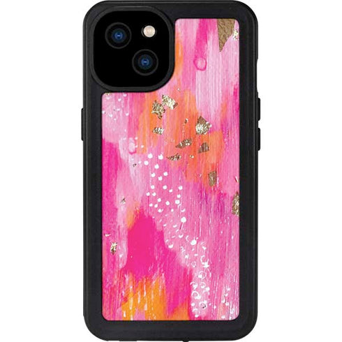 Gold Dust by Etta Vee iPhone 15 Plus Waterproof Case