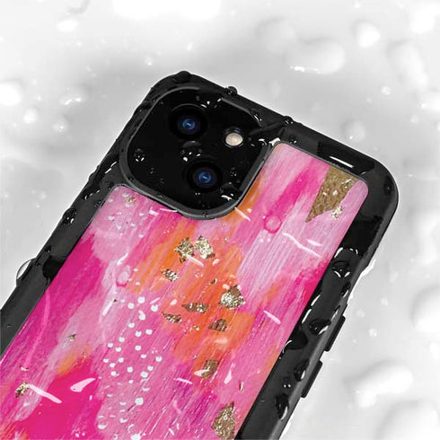 Gold Dust by Etta Vee iPhone 15 Plus Waterproof Case