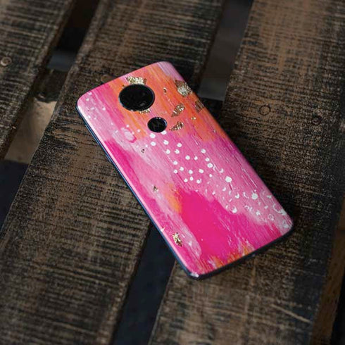 Etta Vee Gold Dust Moto E5 Plus Skin