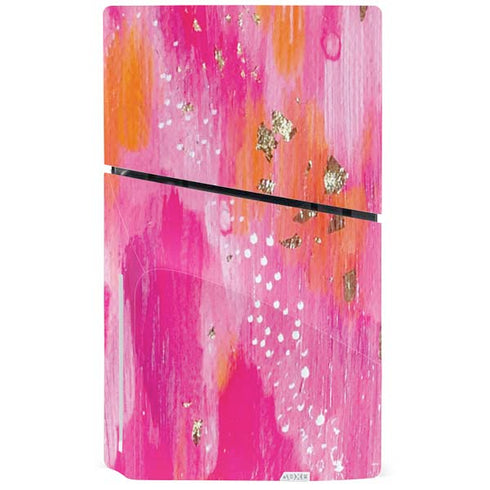 Gold Dust by Etta Vee PS5 Slim Disk Bundle Skin