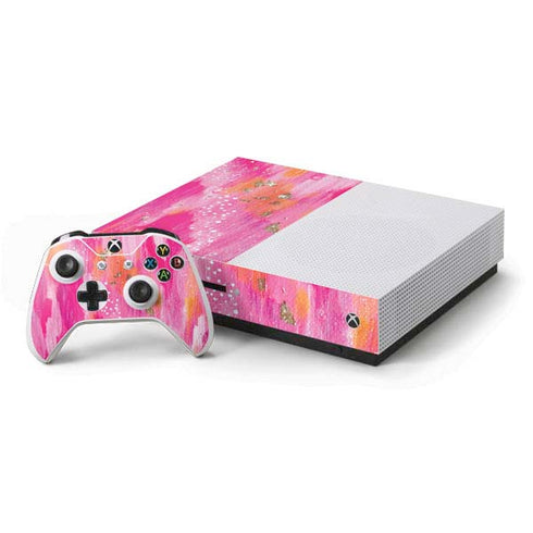 Etta Vee Gold Dust Xbox One S Console and Controller Bundle Skin