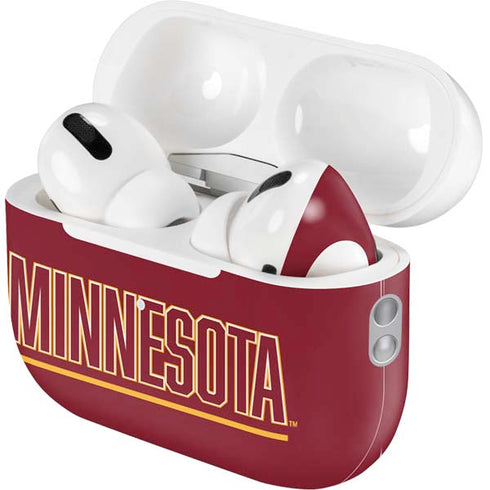 University of Minnesota Athletic Text AirPods Pro 2nd Gen Skin