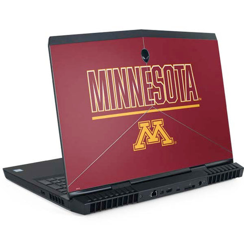 University of Minnesota Athletic Text Dell Alienware Skin