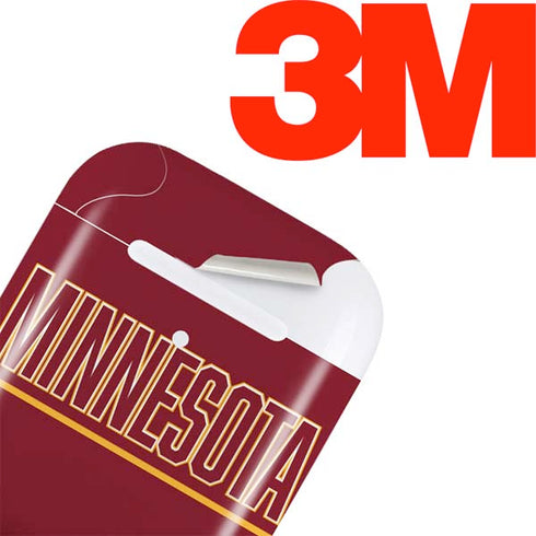 University of Minnesota Athletic Text Apple AirPods 2 Skin