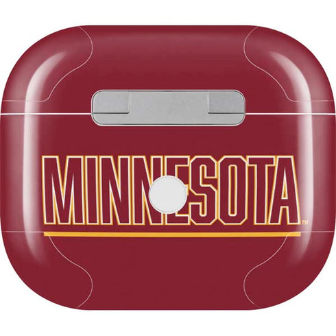 University of Minnesota Athletic Text Apple AirPods (3rd Gen 2021) Skin