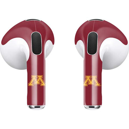 University of Minnesota Athletic Text Apple AirPods (3rd Gen 2021) Skin