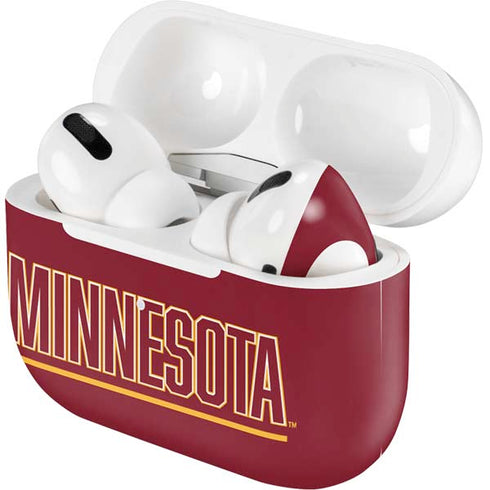 University of Minnesota Athletic Text Apple AirPods Pro Skin