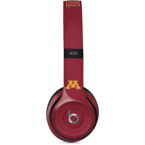 University of Minnesota Athletic Text Beats Solo 2 Wired Skin