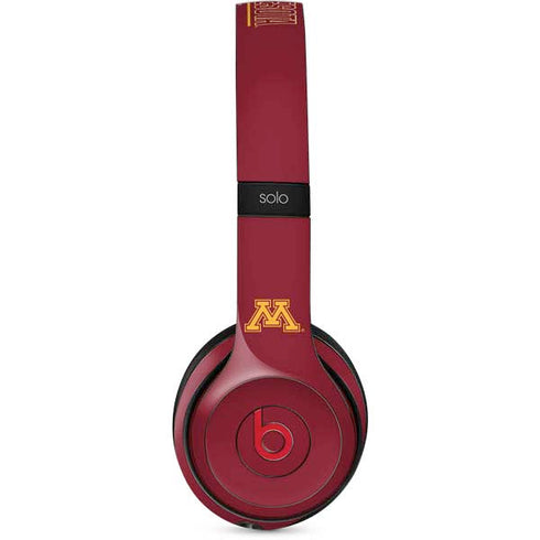 University of Minnesota Athletic Text Beats Solo 2 Wireless Skin