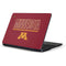 University of Minnesota Athletic Text Samsung Chromebook Skin