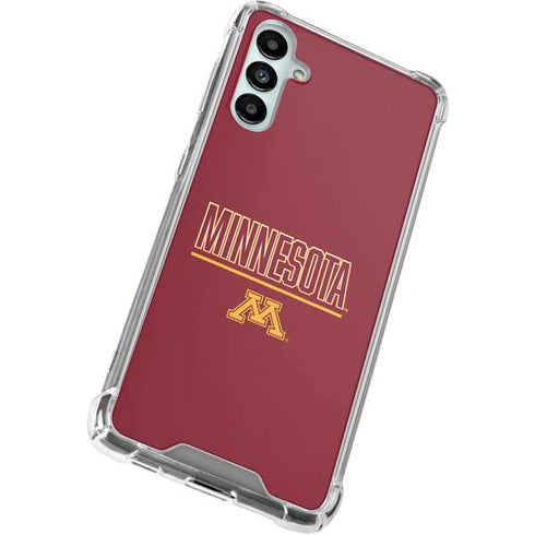 University of Minnesota Athletic Text Galaxy A14 5G Clear Case