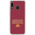 University of Minnesota Athletic Text Galaxy A20 Clear Case