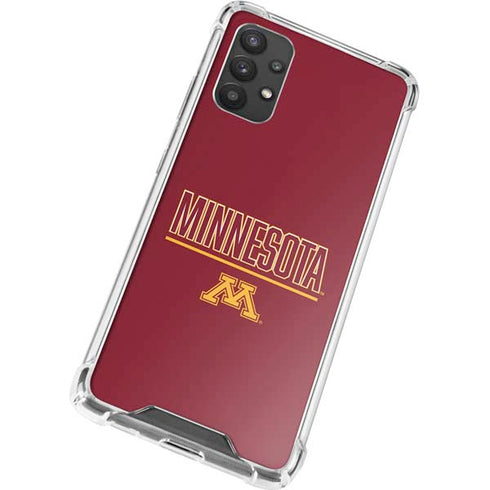 University of Minnesota Athletic Text Galaxy A32 5G Clear Case