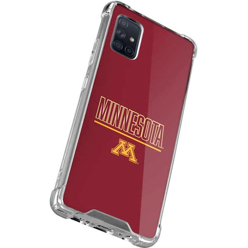 University of Minnesota Athletic Text Galaxy A51 5G Clear Case