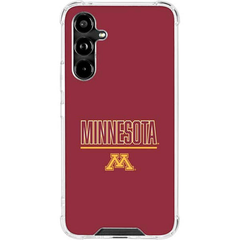 University of Minnesota Athletic Text Galaxy A54 5G Clear Case