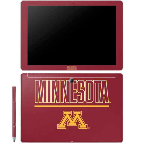 University of Minnesota Athletic Text Galaxy Book 12in Skin