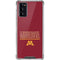 University of Minnesota Athletic Text Galaxy Note20 5G Clear Case