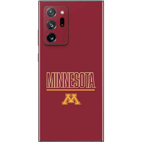 University of Minnesota Athletic Text Galaxy Note20 Ultra 5G Skin