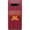 University of Minnesota Athletic Text Galaxy S10 Plus Skin