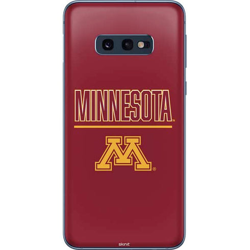 University of Minnesota Athletic Text Galaxy S10e Skin