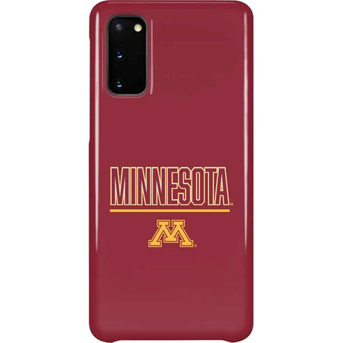 University of Minnesota Athletic Text Galaxy S20 Lite Case