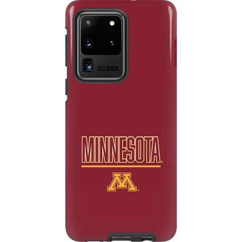 University of Minnesota Athletic Text Galaxy S20 Ultra 5G Pro Case