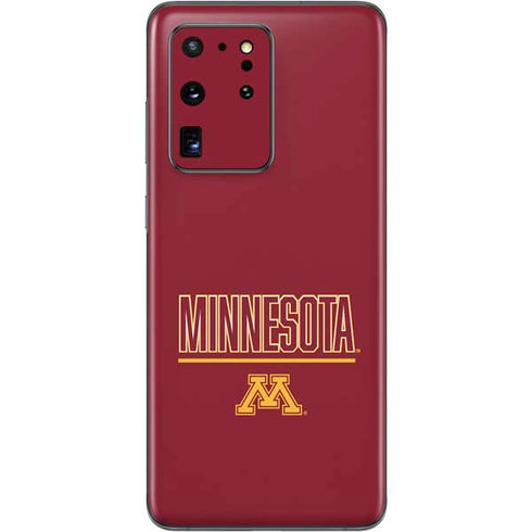 University of Minnesota Athletic Text Galaxy S20 Ultra 5G Skin