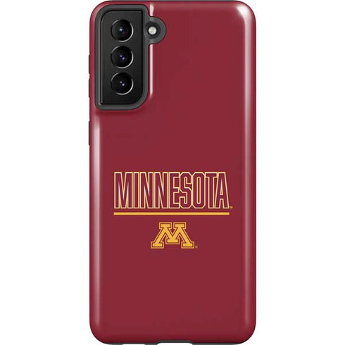University of Minnesota Athletic Text Galaxy S21 Plus 5G Pro Case