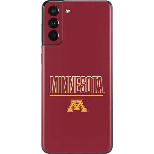 University of Minnesota Athletic Text Galaxy S21 Plus 5G Skin