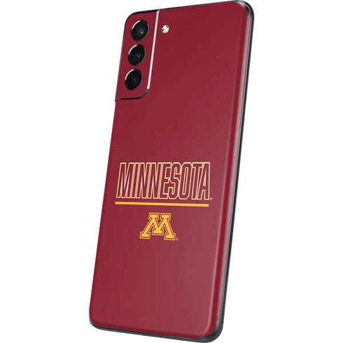 University of Minnesota Athletic Text Galaxy S21 Plus 5G Skin