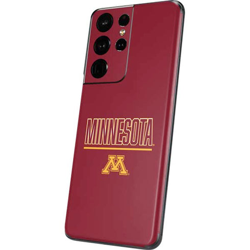 University of Minnesota Athletic Text Galaxy S21 Ultra 5G Skin