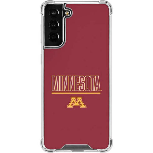 University of Minnesota Athletic Text Galaxy S22 Plus Clear Case