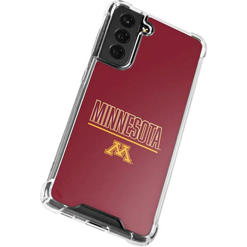 University of Minnesota Athletic Text Galaxy S22 Plus Clear Case
